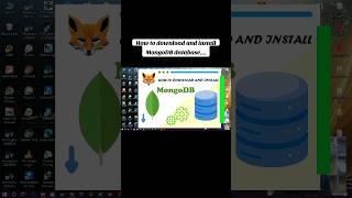 how yo download and install MongoDB database a non relation database #foxvyle #mongodbcommunity