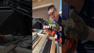 POWERFUL Mini Chainsaw from HARDELL #minichainsaw #hardell #chainsaw #cuttingwood #cybertruck