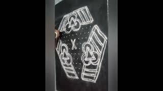 New design inter dots Kolam / 15 to 8 / #shorts