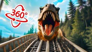 360 video Jurassic park Roller Coaster Life Enjoy Reality Experience