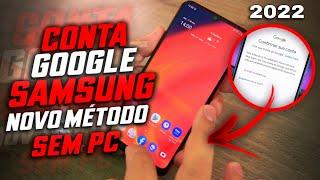 FÁCIL NOVO DESBLOQUEIO CONTA GOOGLE SAMSUNG SEM PC / GALAXY   LINHA A, M, S | REMOVER CONTA GOOGLE