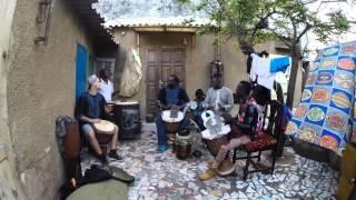 Meissa Ndiaye and his family play traditional djembe rhythm in Dakar pt.2 (yato yato & djanka)