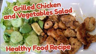 Grilled Chicken and Vegetables Salad #healthy #healthylifestyle #healthyfood