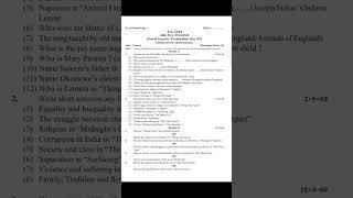 MA English l Question Paper l 4th Semester l Colonial & Post Colonial Lit #questionpaper #shorts