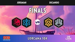 CCS Lorcana 10K FINALS - Jeremiah vs. Decandio Set 6 - DEC