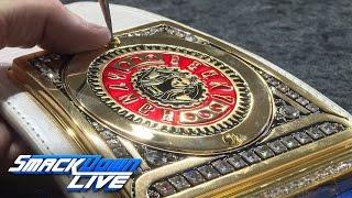 Becky Lynch receives her SmackDown Women's Championship plates: Sept. 13, 2016