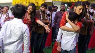 Director Gopichand Malineni Son & Shruti Hassan Cute Visuals @ #NBK107 Launch | Manastars