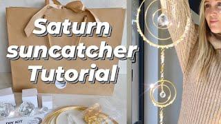 large crystal suncatcher tutorial - Saturn suncatcher DIY tutorial