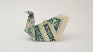 Easy MONEY BIRD (SWAN or DUCK?) | Simple Dollar Origami | Tutorial DIY by NProkuda