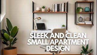 Sleek and Clean Small Apartment Design | Smart Space-Saving Ideas for Compact Living