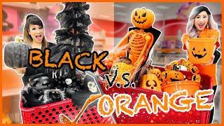 BLACK  VS ORANGE COLOR HALLOWEEN SHOPPING CHALLENGE! *NO BUDGET*