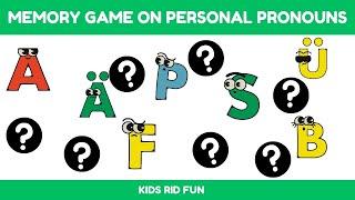 Memory Game for kids: Remember & Match Personal Pronouns | Memory game | Memory skills | pronouns