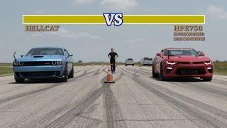 707 HP Hellcat vs 751 HP Camaro SS Street Fight