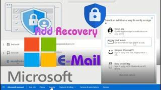 How to add recovery email to Microsoft Account