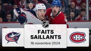 Blue Jackets vs Canadiens | Faits saillants