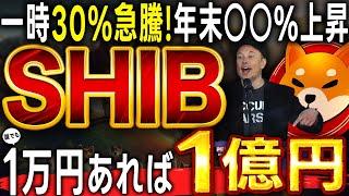 【SHIB（柴犬コイン）】BTC上昇に伴い一時30%上昇！このまま来年の仮想通貨バブルで50万倍再来か!?【仮想通貨】