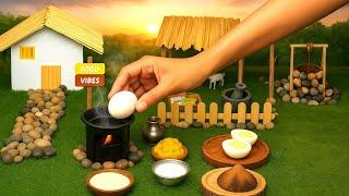 Devil Miniature Egg cooking | Mini Cooking | Tiny Food