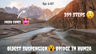Walking Over Oldest Suspension Bridge in Hunza Region #wanderwithaviator  #suspensionbridge