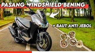 WINDSHIELD BENING DAN BAUT ANTI JEBOL YAMAHA LEXI || MODIFIKASI YAMAHA LEXI | YAN KATA