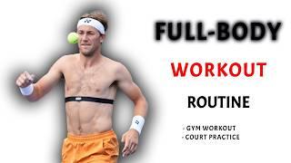 Casper Ruud Full Body Fitness Training | Best Tennis Workout Plan -2025