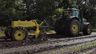 Grader DEMUS GT300 with John Deere tractor