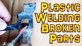 Plastic welding - how to repair broken plastic parts. BMW E46 325Ci Headlight Bracket repair