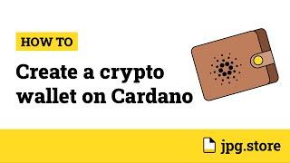 How to Create a Crypto Wallet | JPG Store