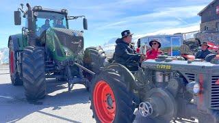 Wer schleppt hier wen? 22. Oldtimer Traktor WM am Großglockner 21.09.2024