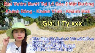 Bán Đất Vườn Bưởi Khánh Đông - Khánh Vĩnh