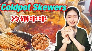 Special Hotpot on Sticks? Coldpot Skewers with Chili Powder! | CHUAN CHUAN | Foodie Zhang