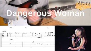 Ariana Grande - Dangerous Woman (guitar solo cover with tab)