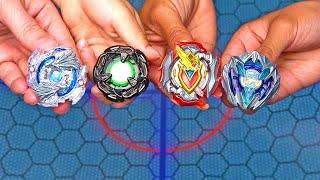 DRAN BUSTER vs LONGINUS vs HELLS CHAIN vs ACHILLES | Beyblade X ベイブレードエックス