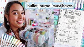 my bullet journal must haves for 2021! aesthetic stationery you need! (vlogmas day 20)