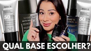 MELHOR BASE MAKE B O Boticário? Comparei MATE SALICYLIC , MAKE B RETINOL e Base GLYCOLIC TX  …