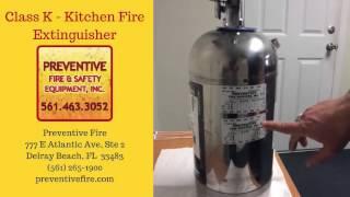 K class extinguisher for kitchens