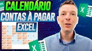 Gráfico CALENDÁRIO Contas a Pagar Excel