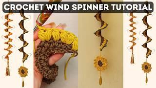 Easy Crochet Wind Spinner Tutorial  - Brunaticality crochet