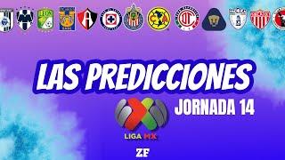 PRONÓSTICOS JORNADA 14 LIGA MX | APERTURA 2024 PREDICCIONES ZONA FUT