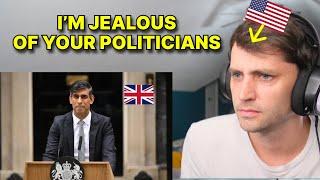 American reacts to Rishi Sunak resignation speech