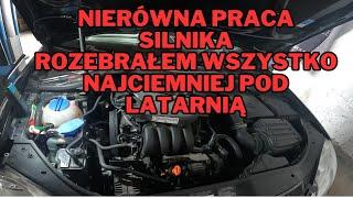 vw 1.6 102 km nierówna praca silnika i nierówna walka