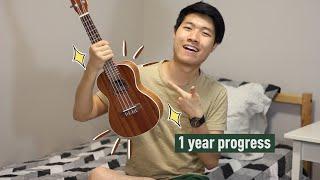 my ukulele progress after 1 year