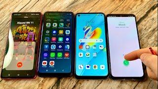 Samsung S10 Note vs OPPO A54 vs Xiaomi Redmi Note 11 vs Blackview A90 Incoming call Real time