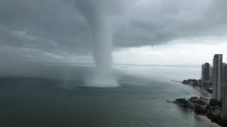 Tornado hit at Tanjung Bungah, Penang , Malaysia [Puting beliung Tanjung Bungah Penang]