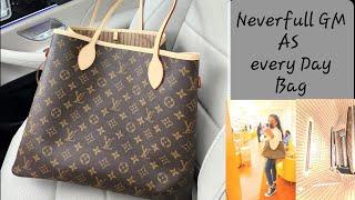 Louis Vuitton Neverfull GM as every day bag and why it's not a travel or work bag for me!