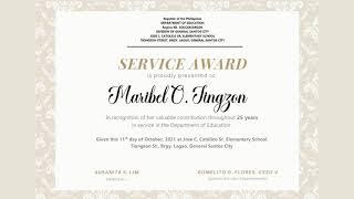 SERVICE RECOGNITION FINAL