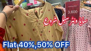 Saya flat 50% off winter clearance sale ready to wear |Saya sale today |15January 2025