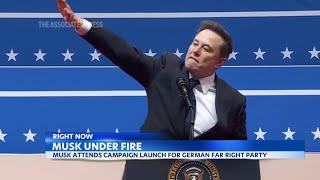 Elon Musk faces backlash over alleged Nazi salute and far-right ties