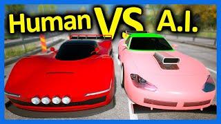 HUMAN vs AI - Who Can Build The Better Race Car in BeamNG?!?
