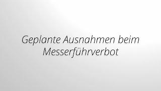 #faesergate | Die geplanten Ausnahmen vom Messer Führverbot