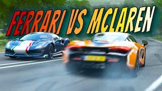 Ferrari VS McLaren | Forza Horizon 4 Challenge w PurplePetrol13